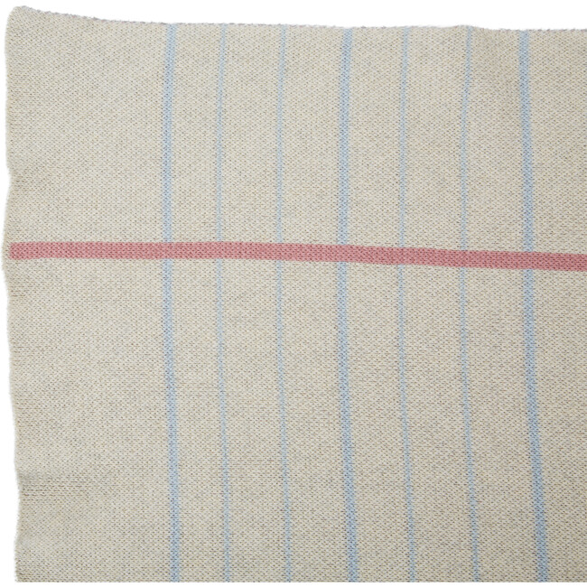 Notebook Knitted Baby Blanket, Natural - Blankets - 3