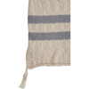 Striped Knitted Blanket, Grey - Blankets - 4