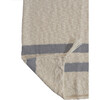 Striped Knitted Blanket, Grey - Blankets - 5
