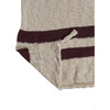 Striped Knitted Blanket, Burgundy - Blankets - 5