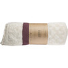 Striped Knitted Blanket, Burgundy - Blankets - 7
