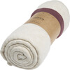 Striped Knitted Blanket, Burgundy - Blankets - 8