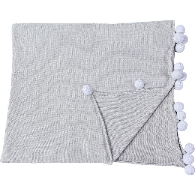 Bubbly Baby Blanket, Light Grey - Blankets - 3