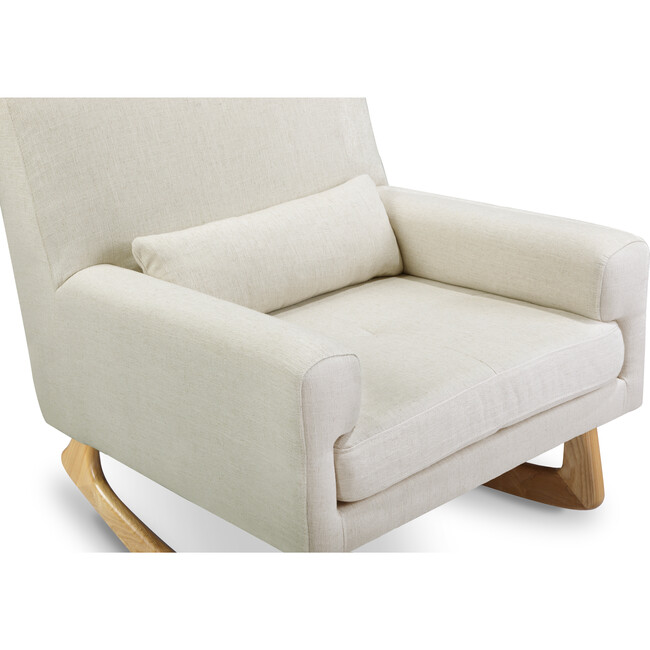 Sleepytime Rocker, Oatmeal with Light Legs - Nursery Chairs - 5