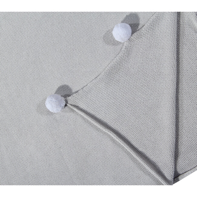 Bubbly Baby Blanket, Light Grey - Blankets - 5