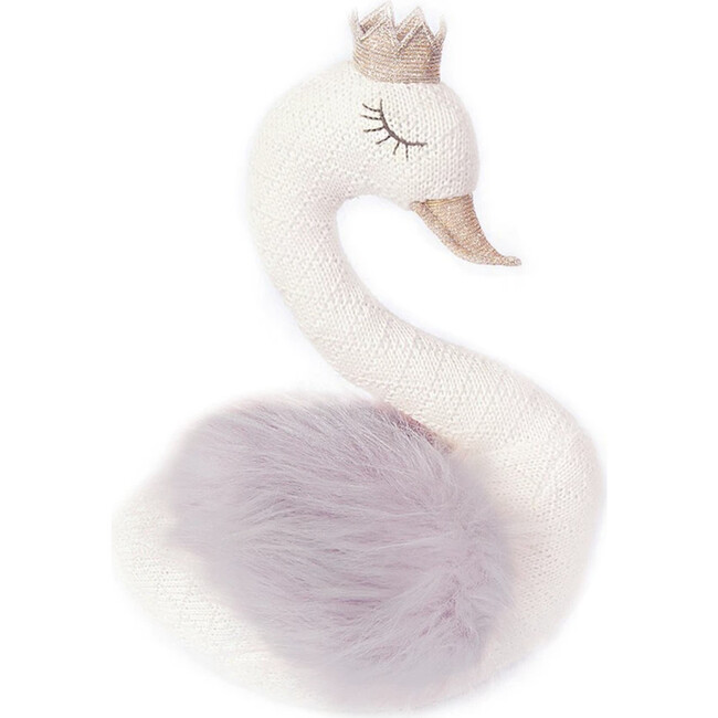 Sofi Princess Swan Knit Stuffed Animal - Plush - 1