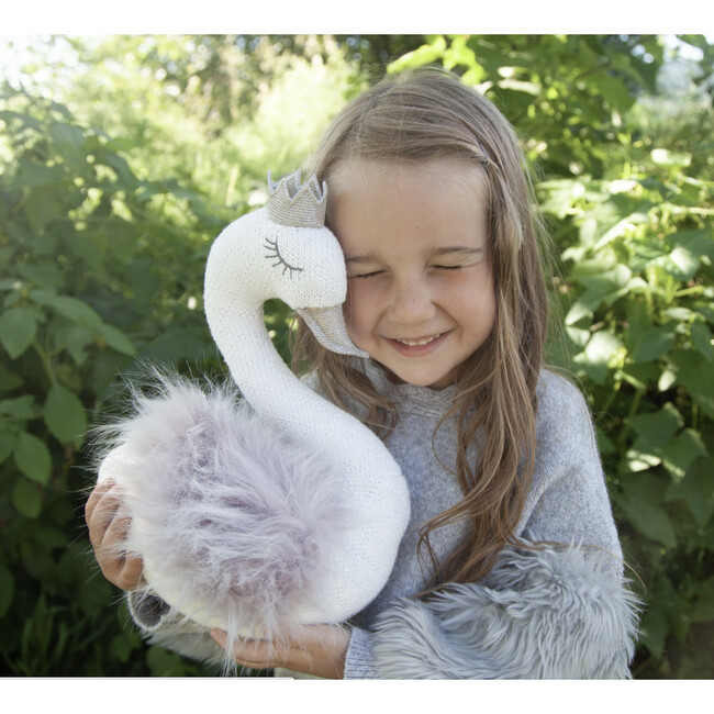 Sofi Princess Swan Knit Stuffed Animal