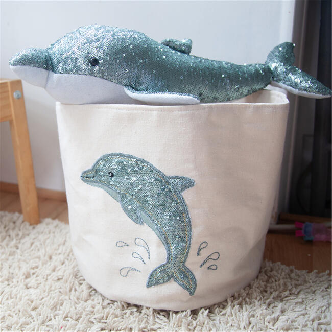 Sequin Dolphin Bin - Storage - 2