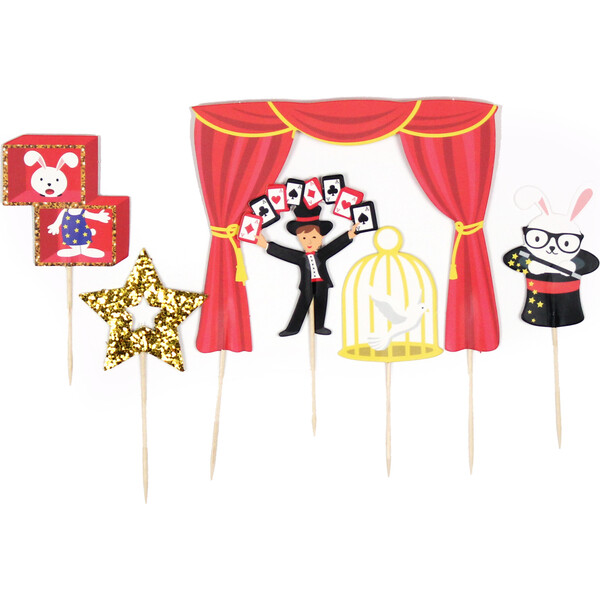 Magic Show Cupcake Toppers - Merrilulu Party Goods | Maisonette