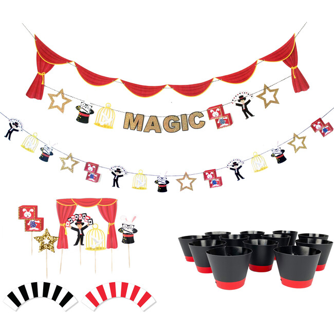 Magic Show Birthday Party Decoration Kit