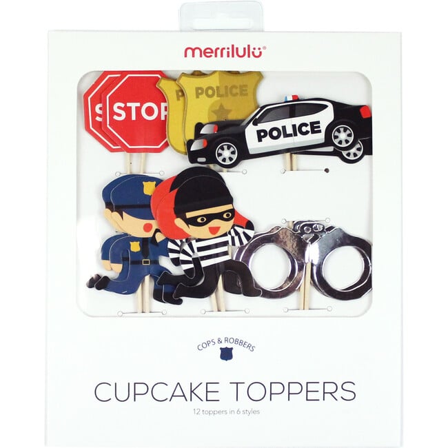 Cops And Robbers Cupcake Toppers - Tableware - 3