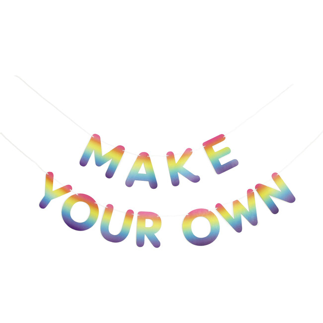 Make Your Own Banner in Rainbow