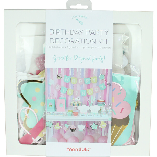 Little Bakers Birthday Party Decoration Kit