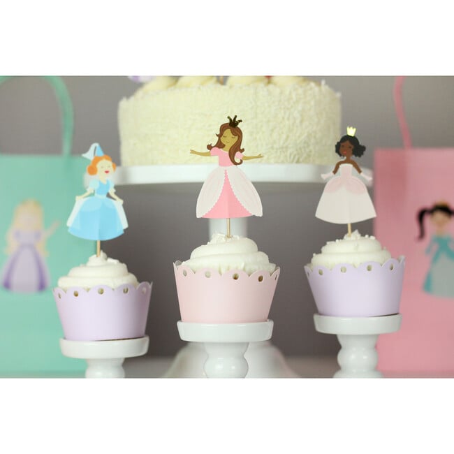 Pretty Princess Cupcake Toppers - Tableware - 4