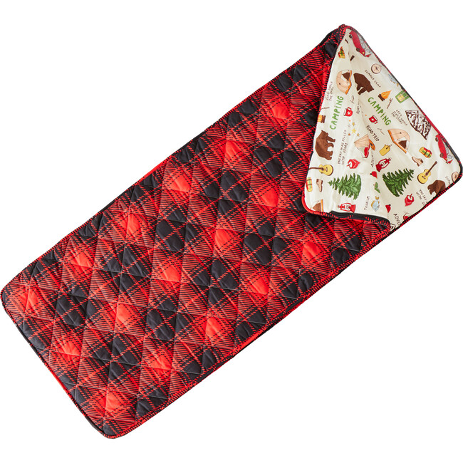 Campout Red Plaid Sleeping Bag