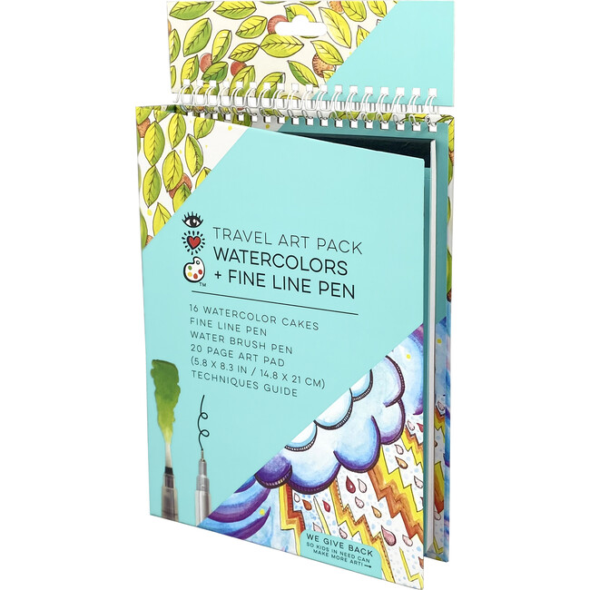 Travel Art Pack, Watercolors + Pen