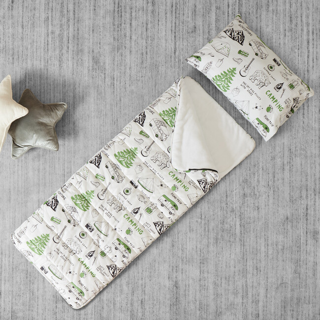 Campout Sleeping Bag, Green - Playhouses - 2