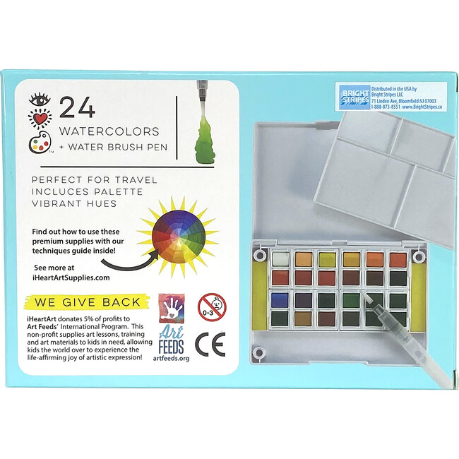 24 Watercolors + Water Brush Pen - Painting - 5