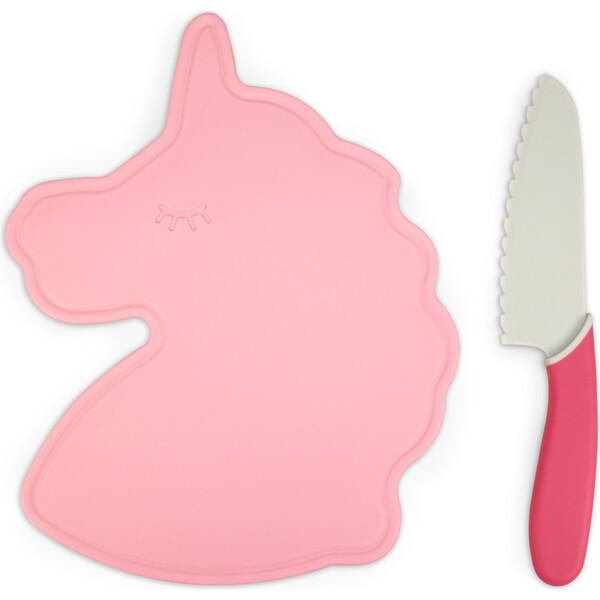 Handstand Kitchen Dinosaur Cutting Board and Knife Set