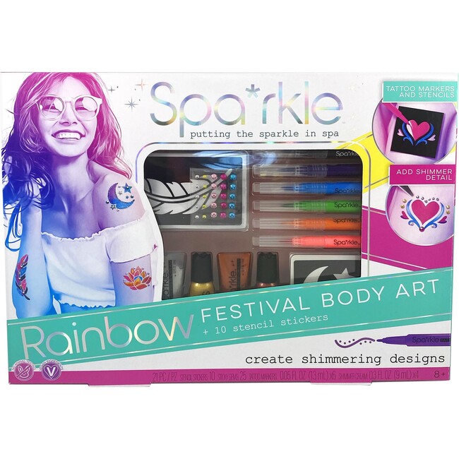 Rainbow Festival Body Art