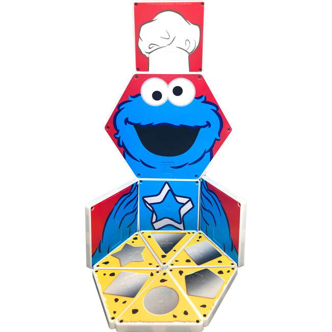 Sesame Street Cookie Monster's Shapes Magna-Tiles Structures - STEM Toys - 4