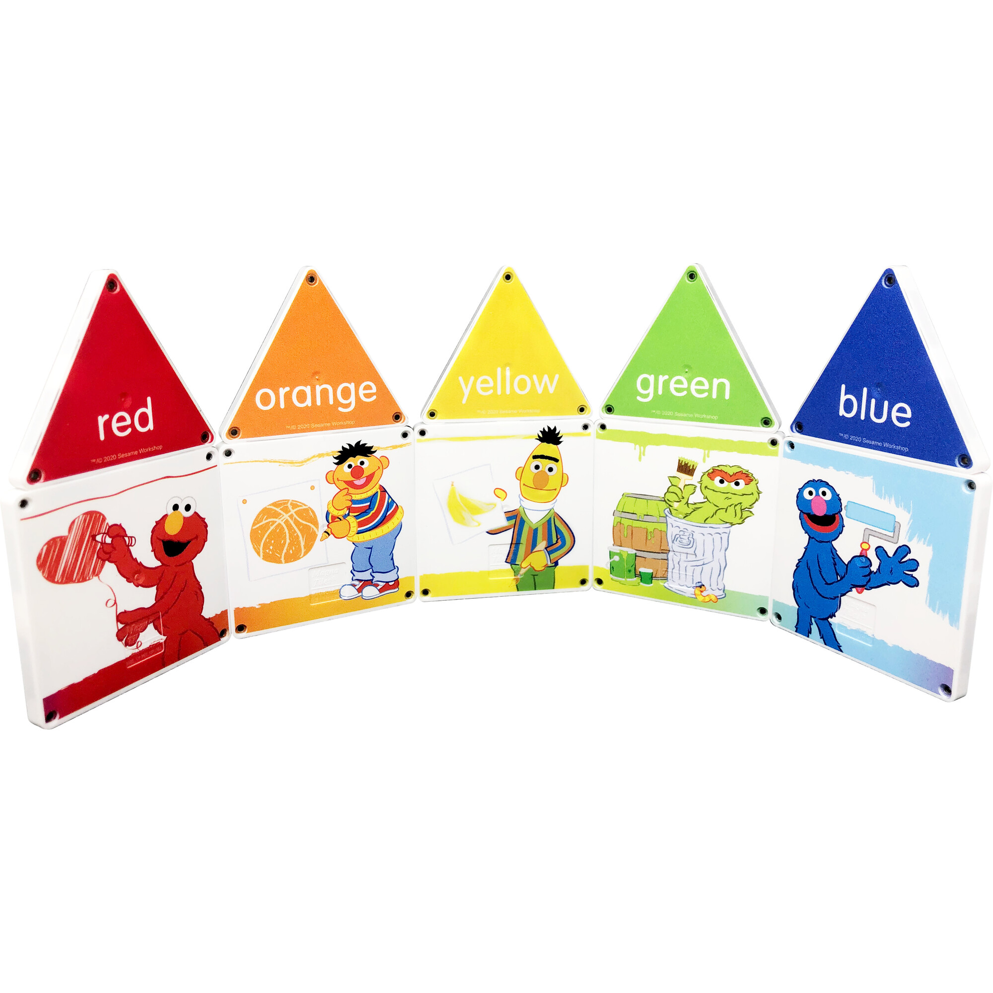 Sesame Street Colors with Elmo Magna-Tiles Structures - CreateOn