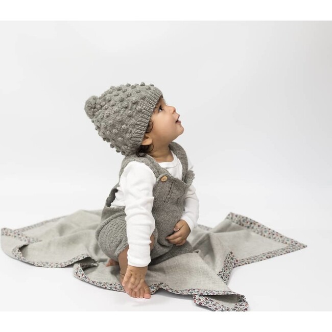Le Temps Viendra Baby Blanket, Grey - Blankets - 2