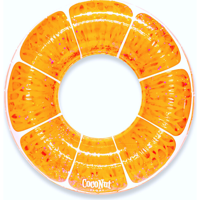 Tangerine Orange Glitter Pool Float