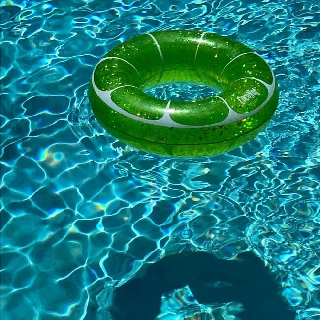 Lime Green Glitter Pool Float - Pool Floats - 2