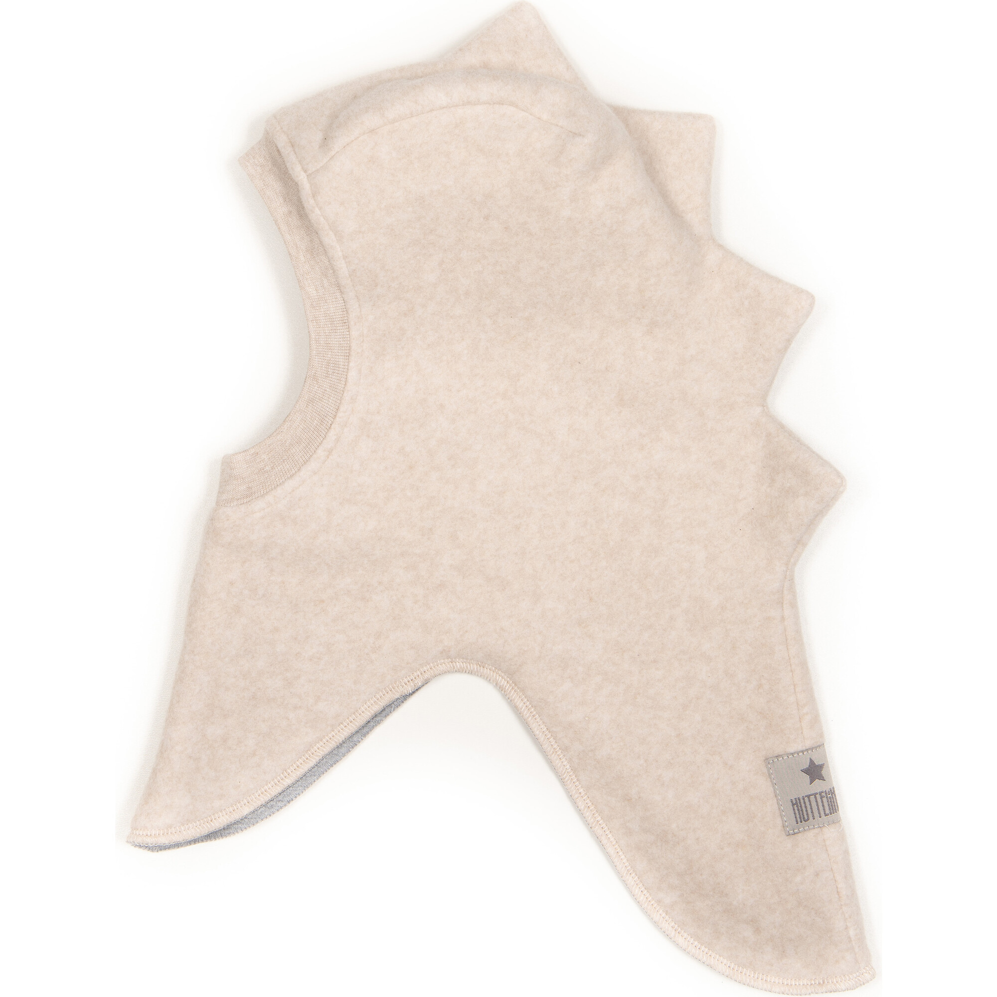 Cotton Fleece Dino Balaclava, Camel - Balaclavas - 1