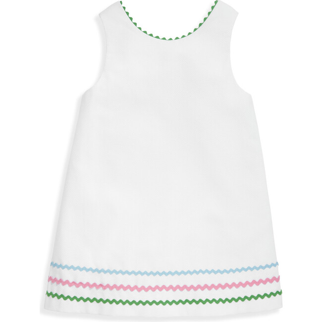 Helen Dress, White Pique - Dresses - 1