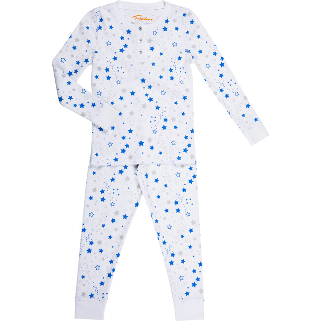 Starry Night Long Pajamas, Blue