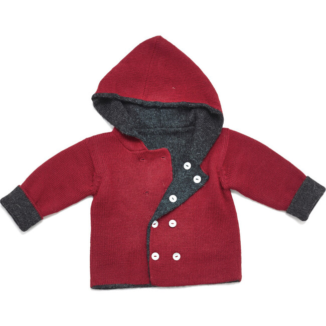 Baby Alpaca Jacket, Red