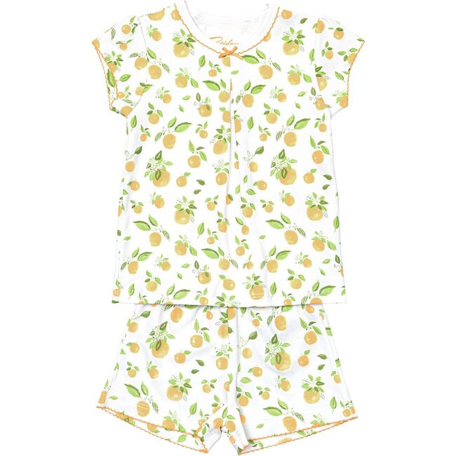 Summer Pajamas, Orange Blossoms - Pajamas - 1