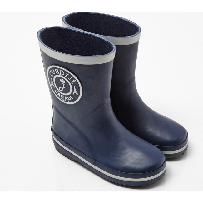 Rain Boots, Navy Blue - Boots - 3