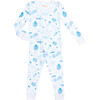 Under the Sea Long Pajamas, Blue - Pajamas - 1 - thumbnail