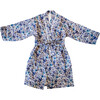 Little Girls Veetzie Kimono Robe, Blue & White Liberty - Robes - 1 - thumbnail
