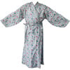 Women's Veetzie Kimono Robe, Green Floral Liberty - Robes - 1 - thumbnail