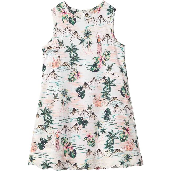 Piper Scallop Dress, Hula Print - Dresses - 1