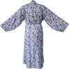 Women's Veetzie Kimono Robe, Blue & White Liberty - Robes - 2
