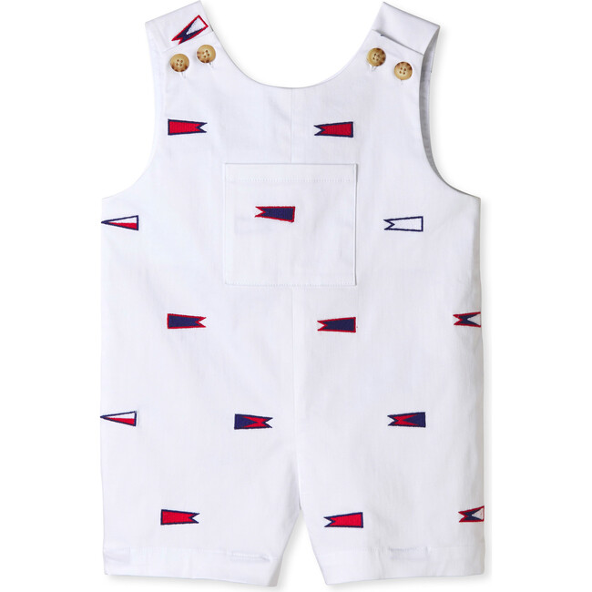 James Embroidered Burgees Shortall, Bright White