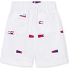 Dylan Embroidered Burgees Short, White - Shorts - 2