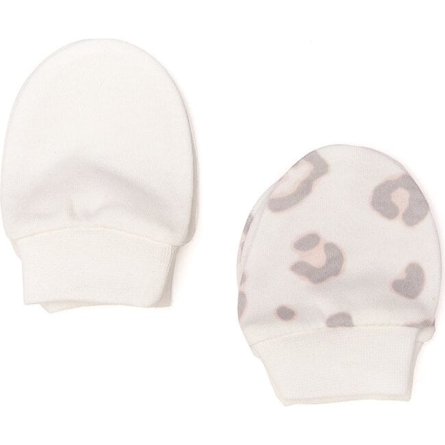 Leopard Gloves, Ecru