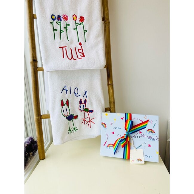 Draw Your Own Hand Towels Gift Set