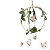 Butterfly Garden Mobile, Pink/Gold Floral - Mobiles - 1 - thumbnail