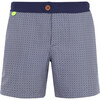 Meno Azulejos Swim Trunks, Navy - Swim Trunks - 1 - thumbnail