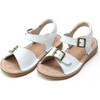 Olivia Leather Buckle Open Toe
Sandal, White - Sandals - 1 - thumbnail