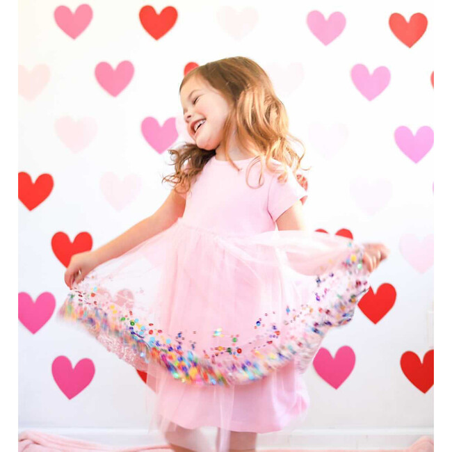 Sequin Dress, Pink - Dresses - 3