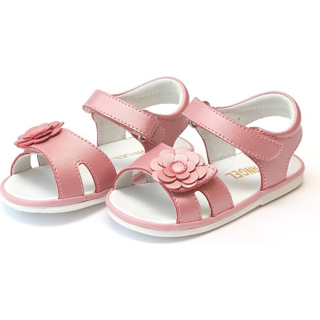 Mila Flower Sandal, Guava - Sandals - 1