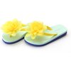Joyce Flower EVA Flip Flop, Yellow - Sandals - 1 - thumbnail